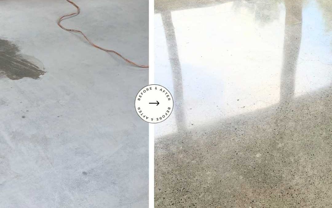Concrete Polishing Transformation in Sloatsburg, NY: Before and After